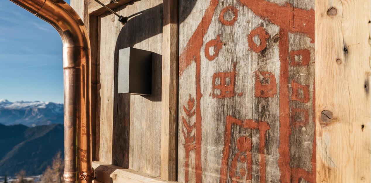Holz-Detail eines Chalets