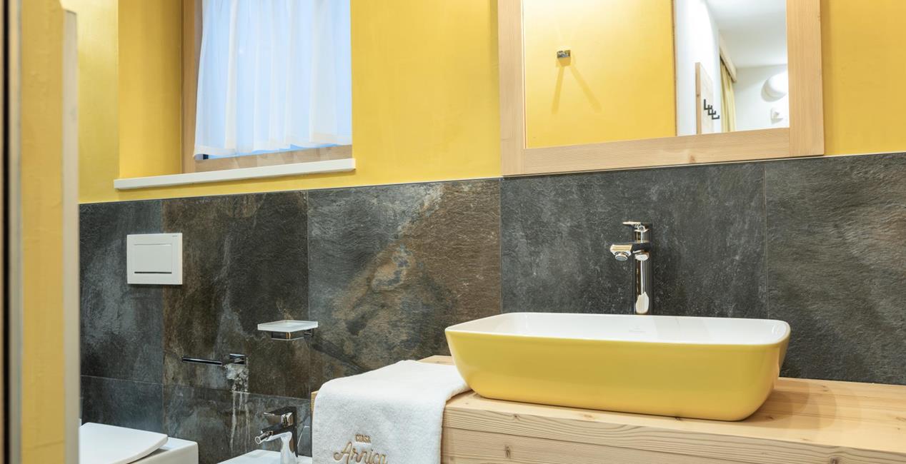 Bathroom with washbasin, tooilet and bidet - Ciasa Arnica