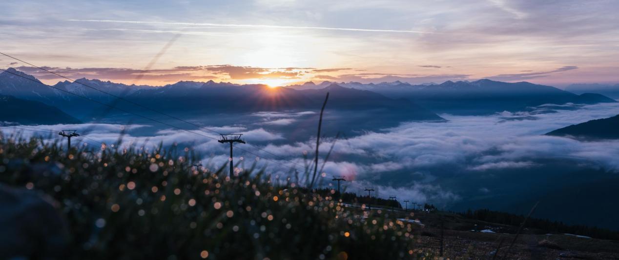 Sonnenaufgang im Pustertal